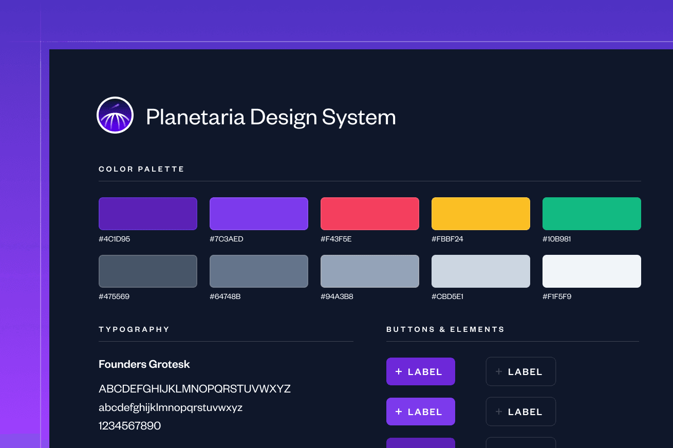Planetaria Design System